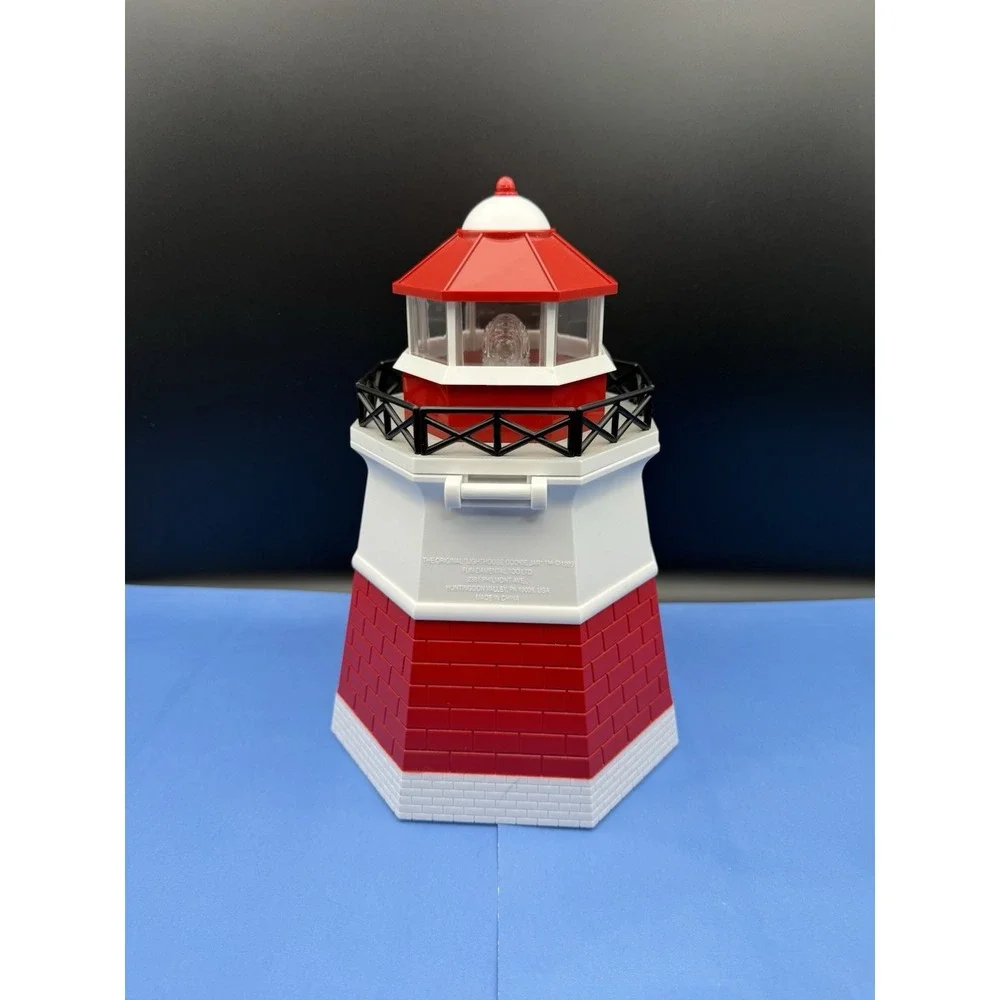 Lighthouse Cookie Jar Vintage 1999 Fundamental Too Fog Horn Sound & Light Works!
